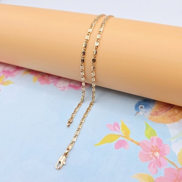 Elegant Box Link Rose Gold Chain Necklace for Men & Women, 19.7 Inch, XPNL0094 - Picture 5 of 11